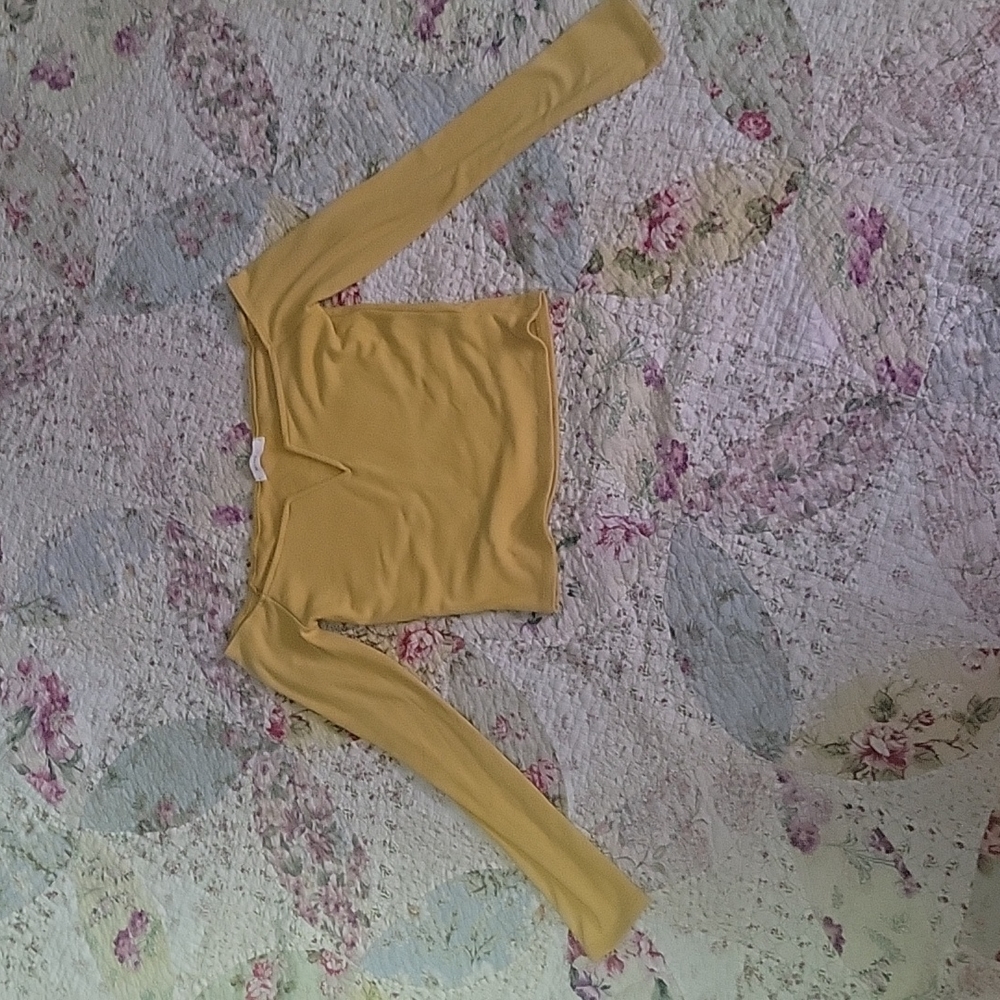 Yellow V-Neck Shirt